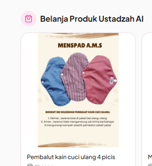 Pembalut kain cuci ulang 4 picis